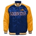 thumbnail image 2 of Youth-Mitchell & Ness  Navy 2000 NBA All-Star Game Satin Lightweight Raglan Full-Snap Jacket, 2 of 3