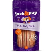 Jack&Pup Halloween Dog Treats Bully Sticks for Dogs | 6" Baby Bully Sticks for Small Dogs- Single Ingredient Dog Treats Holiday | Beef Bully Sticks for Puppies Teething (10 Pack)