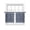 Dark Blue, variant on Sage Green Floral Sheer Curtains 84 Inch Length 2 Panels Set Window Treatments, Ethnic Tribe Abstract Art Flowers Rod Pocket Semi Curtains for Living Room/Bedroom/Kitchen Décor, 104"W x 84"L