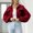 Wine coat for women, variant on Usmixi Cropped Coat for Women Corduroy Jacket for Women Long Sleeve Lapel Button Up Shacket Coat Casual Solid Ladies Fall Loose Outerwear Tops with Pocket Winter Cropped Coat