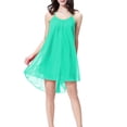 thumbnail image 2 of Fewfanhot Gowns for Women Sleepwear Backless Halter Neck Nightgown, Chiffon Sleeveless Sleep Dress, Casual V-Neck Loungewear for Home, 2 of 3