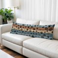 thumbnail image 3 of Gray Blue Paws Long Body Pillow Cover 20x60 Inch, Farmhouse Vintage Modern Blue Brown Wood Decorative Pillowcase with Zipper, Microfiber Pillow Protector, Soft Breathable Long Pillowcases for Women, 3 of 9