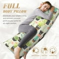 thumbnail image 4 of Body Pillow Cover - Soft Body Pillow Pillowcase, Cactus Succulents Breathable Long Body Pillow Case Cover with Invisible Zipper 20x60in, 4 of 5