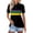 Black#150312MM, variant on Hearthz Striped Women's Golf Polo Shirts Short Sleeve 3 Buttons Collared Uniform Tops for Women UPF 50  Sun Protection Golf Shirt Women Green XXL