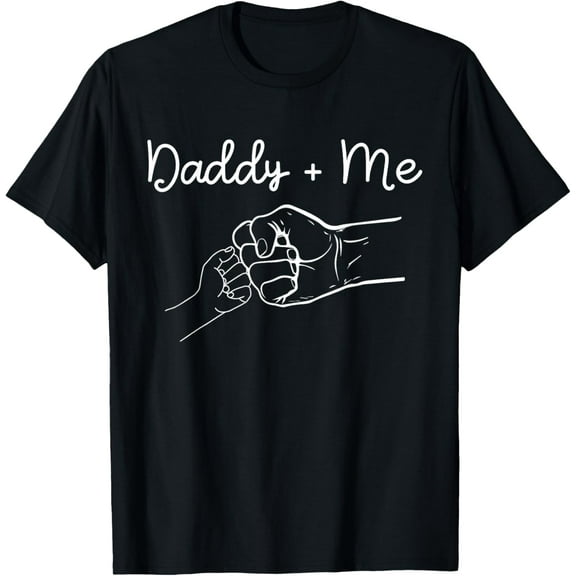 Daddy and Me Best Dad Ever Fist Bump Funny Father's Day T-Shirt
