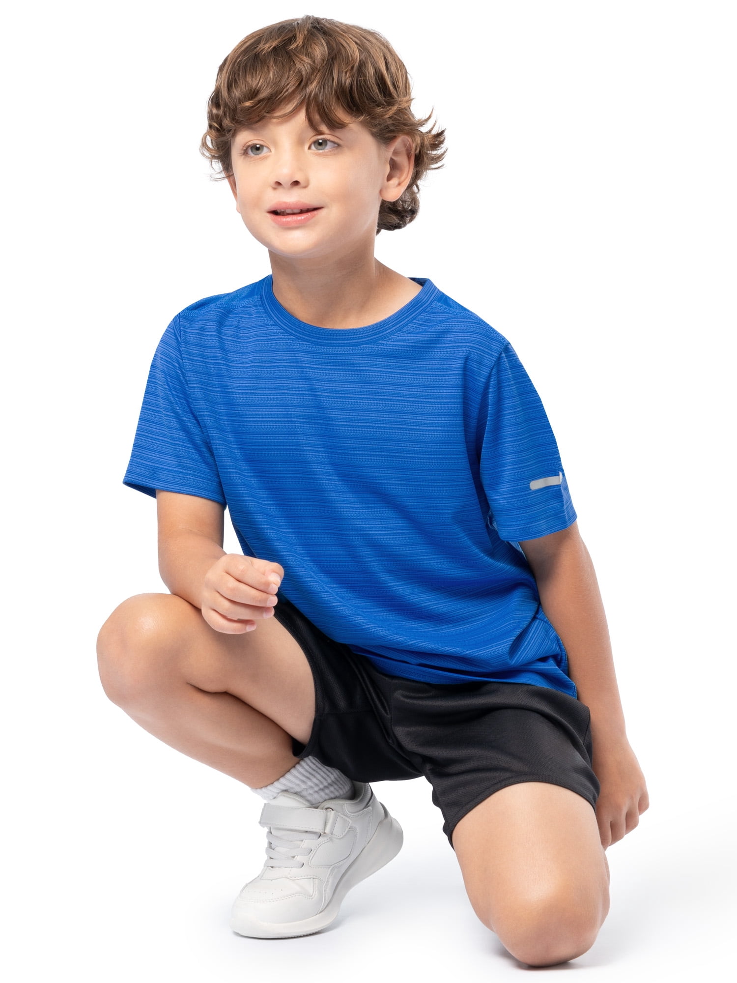 Athletic Works Boy's Active Short Sleeve T-shirt 2-Pack, Sizes 4/5-18