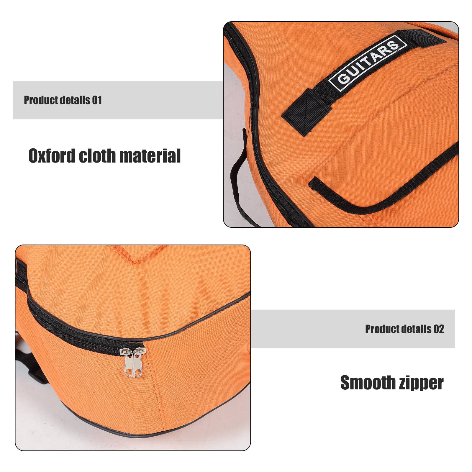 GOOHOCHY Acoustic Guitar Bag Case Thick Padding Backpack Dual Shoulder Straps For 40 41 Inch Guitar Travel Performance Storage Music Instrument Bag