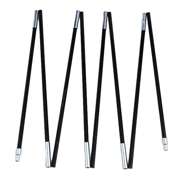LEFU for Fiberglass Tent Pole Replacement 10.5-12.8ft Camping Hiking Tent Repair Kit Flexible Rod Set Internal Rubber Band Connection for 1-4 Person Tents