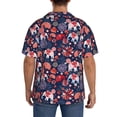 thumbnail image 3 of Naloa Elephants Men's Loose Fit Cuban Collar Short-Sleeve Shirt, Hawaiian Shirts, Mens Shirts Casual for Everyday Wear Outings-X-Large, 3 of 5