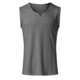 thumbnail image 5 of Hessimy Men's Cotton Tank Undershirts Pack, Moisture-Wicking Tanks, lightweight Cotton Tank Undershirts（Grey,M), 5 of 6