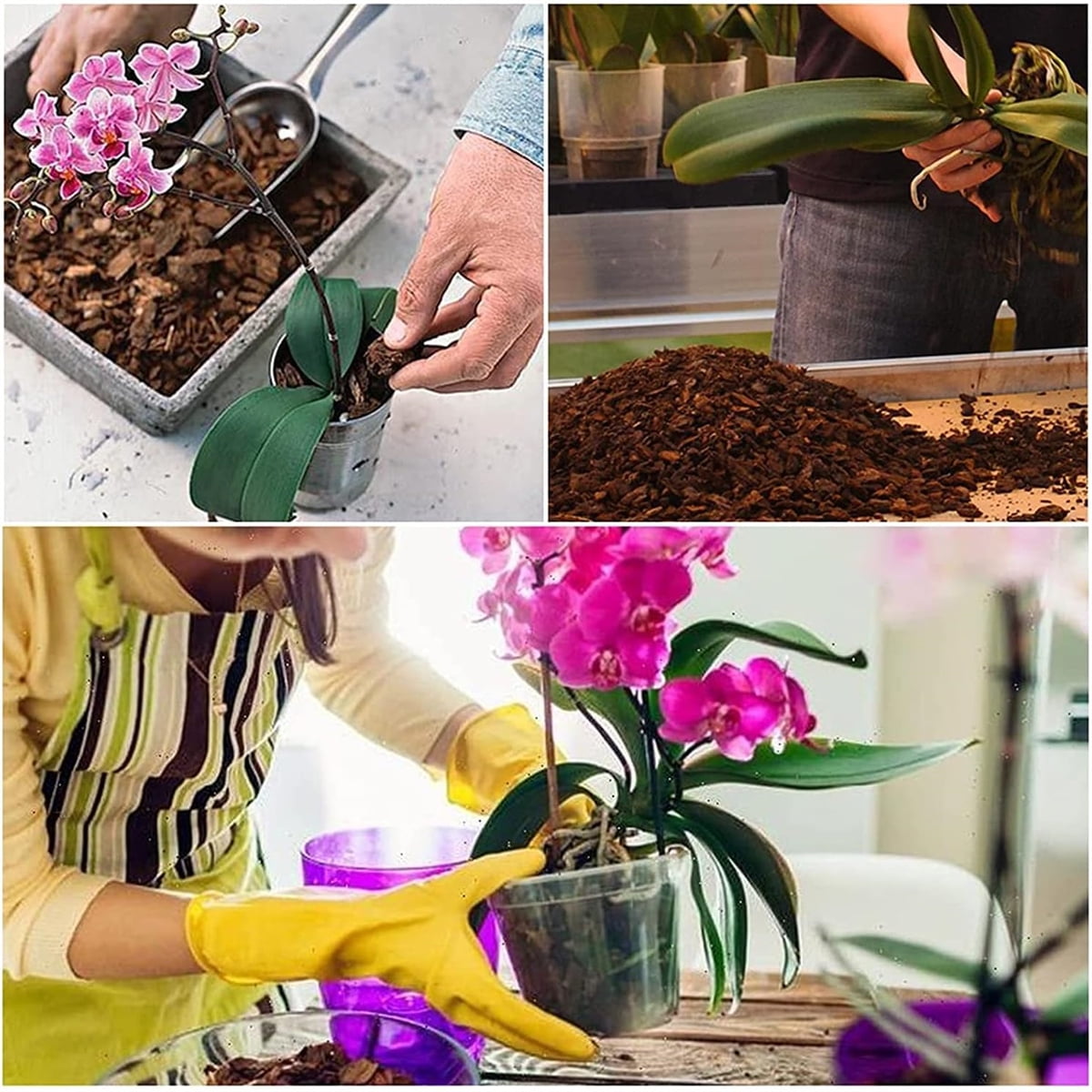QZS Premium Orchid Potting Mix,Premium Orchid Bark Potting Mixture for Root Ventilation & Expanding,Fit for Phalaenopsis,Flower