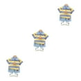 thumbnail image 3 of pitrice 1/2/3 Enfants Motif Rayure Col Rabattable Chemise Pantalon Ensemble Voyage Randonnée Parti Garçons Filles Tops Shorts Kit Cadeau d'Anniversaire Jaune 100cm 3PCS, 3 of 6