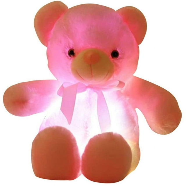Oso de peluche LED, juguete de peluche, juguetes coloridos y luminosos para niños y adultos, regalo de cumpleaños Ormromra MZQ-0946-3