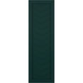 thumbnail image 6 of Ekena Millwork 15"W x 31"H True Fit PVC Single Panel Chevron Modern Style Fixed Mount Shutters, Thermal Green (Per Pair - Hardware Not Included), 6 of 9