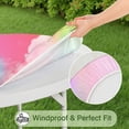 thumbnail image 5 of Colorful Tie Dye Pattern Round Fitted Tablecloth with Elastic Edge,Dining Table Cover Waterproof,Outdoor Round Tablecloth for Camping,Dining,Indoor and Outdoor, 5 of 7