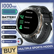1.73-inch Smart Watch Smart Watch for Men And Women Call/Dial Watch IPX8 GPS Accurate Positioning Pedometer Tracker Fitness Tracker for iPhone And Android Phones - Gift for Men/Father