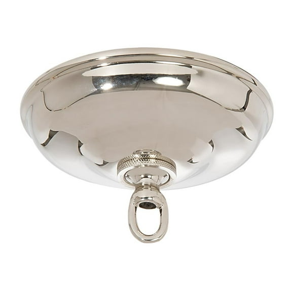 B&P Lamp® Nickel Plated 5 1/2" Diameter Canopy