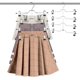 thumbnail image 1 of Perchas para pantalones con clips, 2 perchas de metal para pantalones, 4 niveles, perchas que ahorran espacio, 8 clips antideslizantes extraíbles, para faldas, vaqueros, 1 of 5