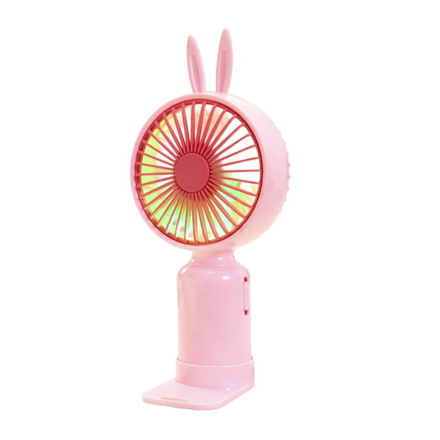 Portable Rechargeable USB Mini Fan 3 Speed Settings 16 cm Plastic Handheld Fan for Outdoor Student Use