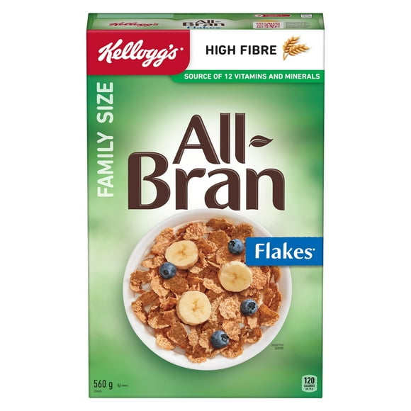Kellogg's* All-Bran* Flakes Cereal Family Size, 560 g, 560g