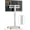 With Power Outlets, variant on Mobile TV Stand with Power Outlets&Shelf, Floor Portable TV Stand with Wheels for 27-65Inch LCD LED OLED Flat/Curved Panel Screen, Swivel,Height Adjustable& Base, RollingTV Cart White