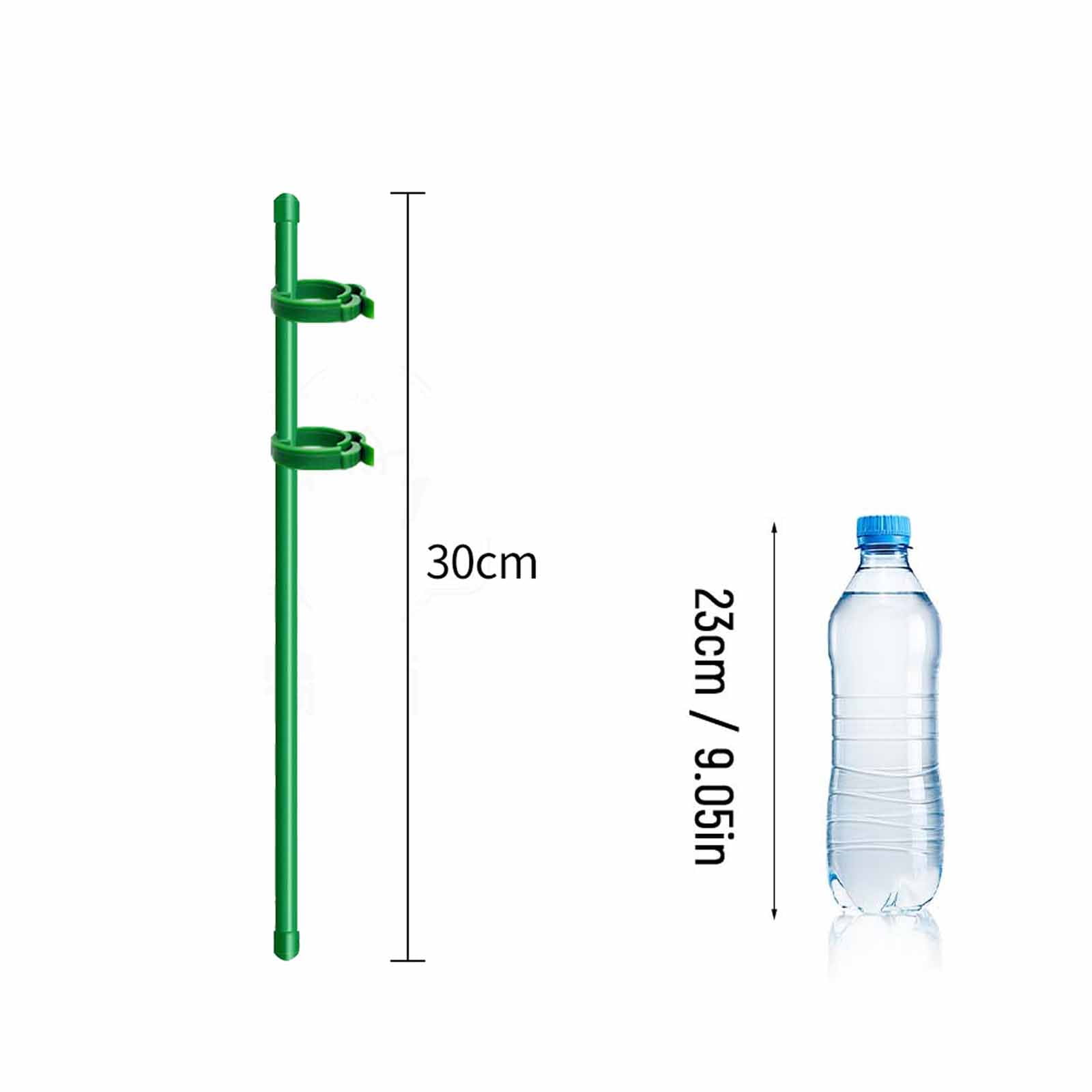 5 Pcs Plant Support Stakes, Garden Trellis Climbing Frame For Vines, Supports 30/45/60/75/90/120/150Cm (12-59 Inch) Plants, Green Plant Climbing Sticks For Garden Flowers