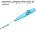 thumbnail image 5 of Uxcell Blue Kazoo Musical Instrument Aluminum Alloy with Flute Diaphragm Lanyards 2 Sets, 5 of 7