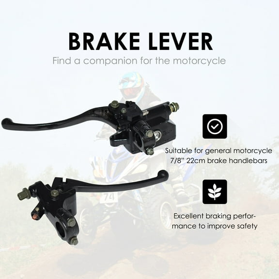 7/8" Motorcycle Handlebar Master Cylinder Hydraulic Brake Control & Clutch Lever