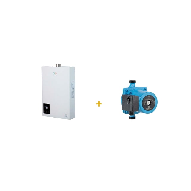 Combo Calentador de Agua Modulante AVERA Para 4 Regaderas y Presurizador de Agua 72 1/3 HP CM24NATPR72L