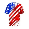 thumbnail image 6 of EINCcm 4th of July Blouse Women Summer Casual American Flag Print Short Sleeve Tshirts Crew Neck Loose Blouses Tops, 6 of 6