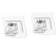 thumbnail image 4 of 2 soportes para barra de cortina, autoadhesivos, transparentes, resistentes, ABS, ajustables, para fijación en casa y oficina., 4 of 12