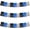Black Blue Silver, variant on 3 Packs 30 Feet Metallic Foil Fringe Garland Tinsel Streamers, Iridescent Blue Wall Hanging Fringe Banners for Wedding, Birthday, Party, Halloween, Christmas, New Year Decorations