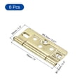 thumbnail image 2 of Uxcell 6Pcs 3x1.4 Pulgadas Bisagras de Puerta No Mortaja Sin Ruido Bisagras Plegables para Muebles de Gabinete Ventana Armario, 2 of 5