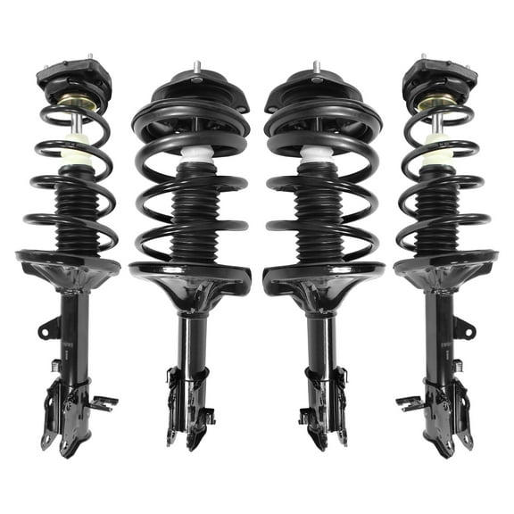 Unity Automotive Front & Rear Complete Strut Assembly Kit Fits 2000-2006 Hyundai Elantra, 4-11131-15911-001