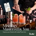 thumbnail image 3 of Kit de bartender Barillio, acero inoxidable, 23 unidades, color oro rosa, con soporte, 3 of 7