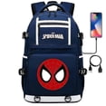 thumbnail image 1 of 18 Inch Super Hero Spider Man Usb Laptop Backpack - Youth Student Backpack For Men And Women - Large Capacity Backpack Traveling Bag, 1 of 1