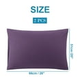 thumbnail image 6 of PiccoCasa 2 Packs Microfiber Pillowcases with Envelope Closure, Non-Standard Purple, 6 of 8