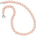 thumbnail image 2 of Sterling Silver Majestik Rh-Pl 10-11mm Pink Imitation Shell Pearl Necklace (18 X 10) Made In Canada qmjn10p-18, 2 of 5