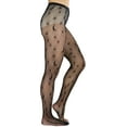 thumbnail image 3 of ToBeInStyle Women's Mystical Celestial Fishnet Tights - Black - One Size, 3 of 6