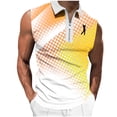 thumbnail image 2 of Yaoyar Men's Golf Tank Tops Half Zip Sleeveless Undershirts Summer Casual Zipper Sports Athletic Tees Shirts, 2 of 5