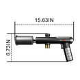 thumbnail image 3 of FHBVT Metal Full-Through Blow Torch Adjustable Powerful Flame Instant Piezo Ignition Refillable Butane Design for Outdoor Kitchen Cooking BBQ Charcoal Igniting Meat Searing Dessert Caramelizing Tool, 3 of 8