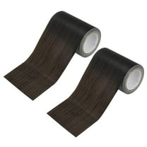 Uxcell 2-Roll Wood Grain Repair Tape, 3.15inch x 15ft Self-Adhesive Wood Floor Tape, Realistic Textured Repair [Black Wood]