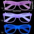 thumbnail image 5 of OIUR Neon Glow Glasses UV Black Light Absorption Luminous Party Glasses 5 Colors Glow in The Dark Birthday Wedding Decorations Party Supplies, 5 of 6