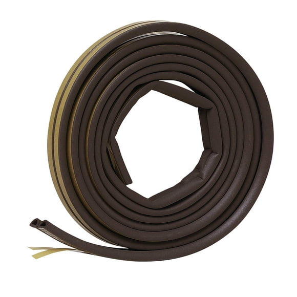 Cinta adhesiva Weatherseal Frost King P, sección D, de goma, color marrón, 5 m