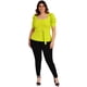 thumbnail image 5 of Blusa escote cuadrado Roman Fashion /Tallas Extras, 1823 (Lima) verde lima 36 Roman Fashion BL-GR-1823-LIMA, 5 of 6