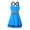 Blue, variant on Doomiva Kid Girls Tennis Golf Dress Sleeveless School Sport Dress Sportswear Black 12