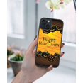 thumbnail image 5 of WIRESTER Shockproof Soft Rubber Cover Case for Apple iPhone 15 6.1" 2023 (NOT FIT Apple iPhone 15 Plus 6.7" 2023), Halloween Pumpkin Lantern Black, 5 of 5