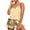 *Yellow, variant on ClodeEU Women's Printed Ruffle Trim Pajama Set,Spaghetti Strap Loungewear Sleepwear Pink^,Womens Plus L