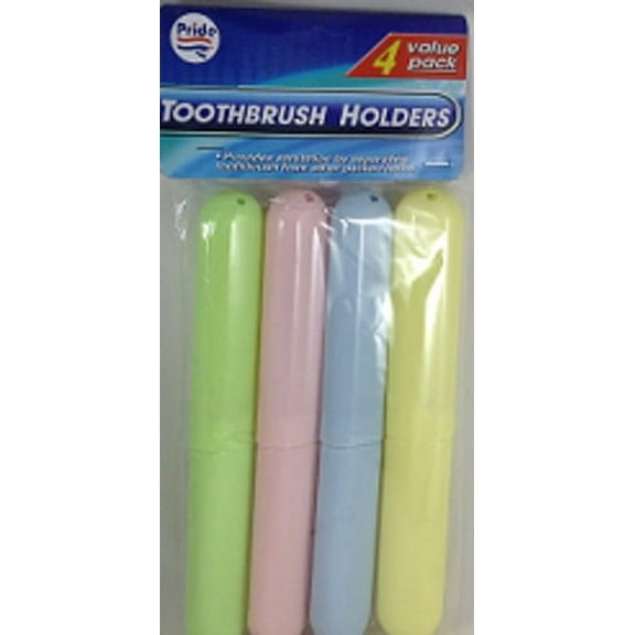 4pk - Pride Assorted Colors Toothbrush Holders