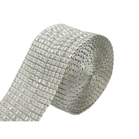 - Efavormart Silver Wedding Banquet Decoration Metal Looking Ribbon Wrap 4.5x10 yards/Roll